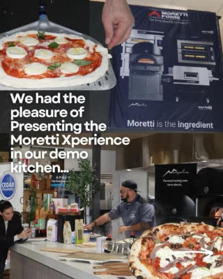 @andreabrunelli__ brought Italy to us with delicious and authentic traditional pizza in our demo kitchen!🤌🏽🍕

Partnership with @morettiforni and @euroquipau